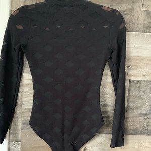 Black see through bodysuit